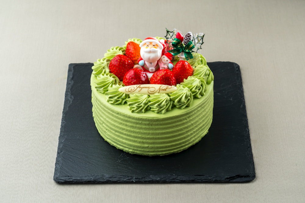 サンタのクリスマスケーキ（抹茶）