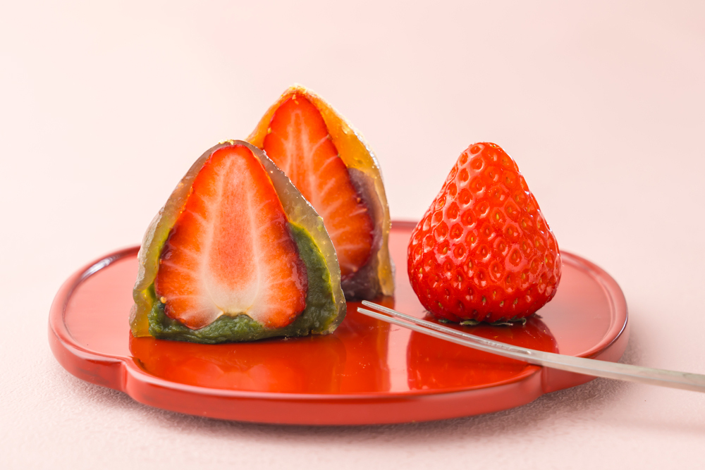 抹茶とこしあん２種の味をご用意